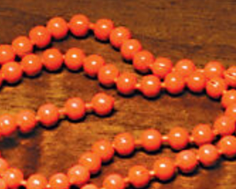 Hareline Fluorescent Bead Chain Orange