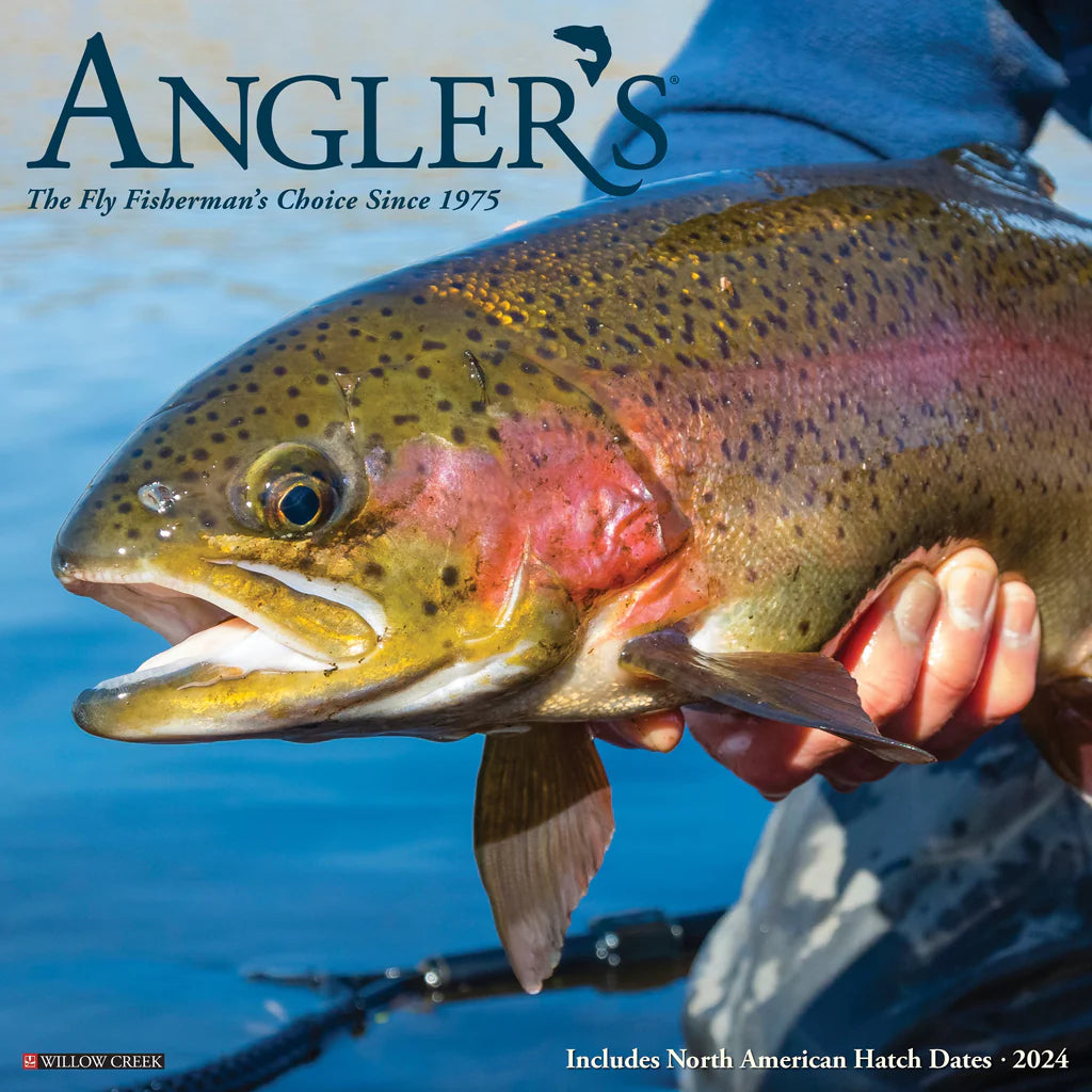Willow Creek Press Angler's Monthly 2024 Wall Calendar