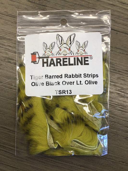 Hareline Tiger Barred Rabbit Strips