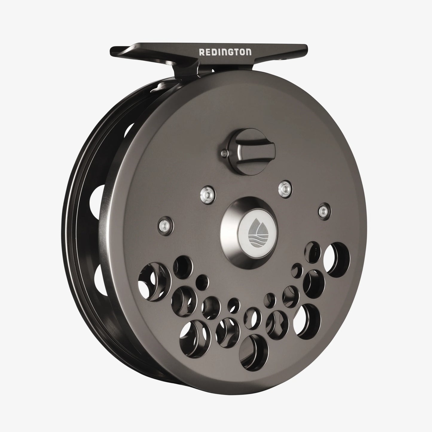 Fishing reel with 'Redington' branding on a white background