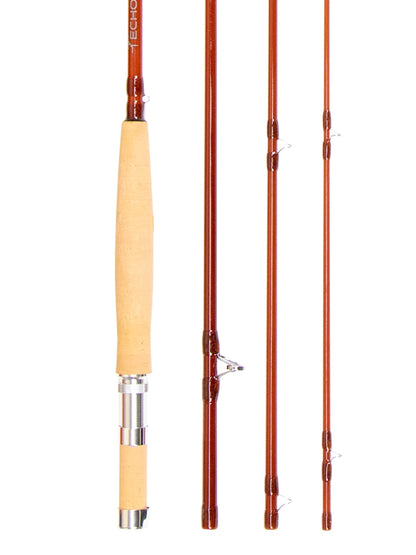 all four sections of the Echo River Glass Fly Rod