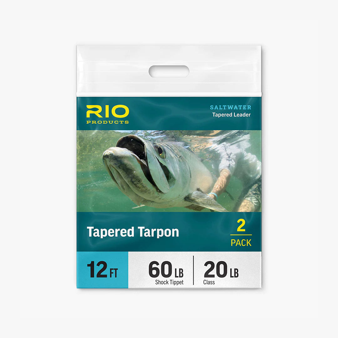Rio Tapered Tarpon Leader 2 Pack, 12 FT. 40 lb. Shock, 20 lb. Class