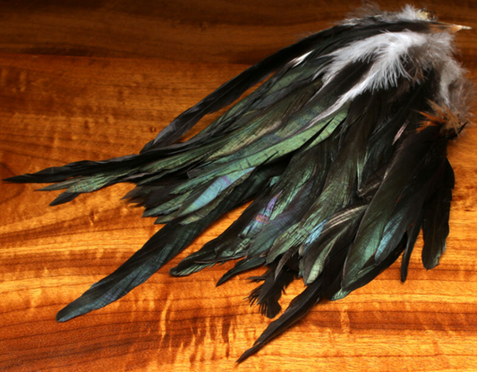 Hareline Iridescent Black Schlappen