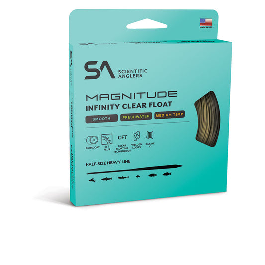 Scientific Anglers Magnitude Infinity Clear Float packaging on a white background